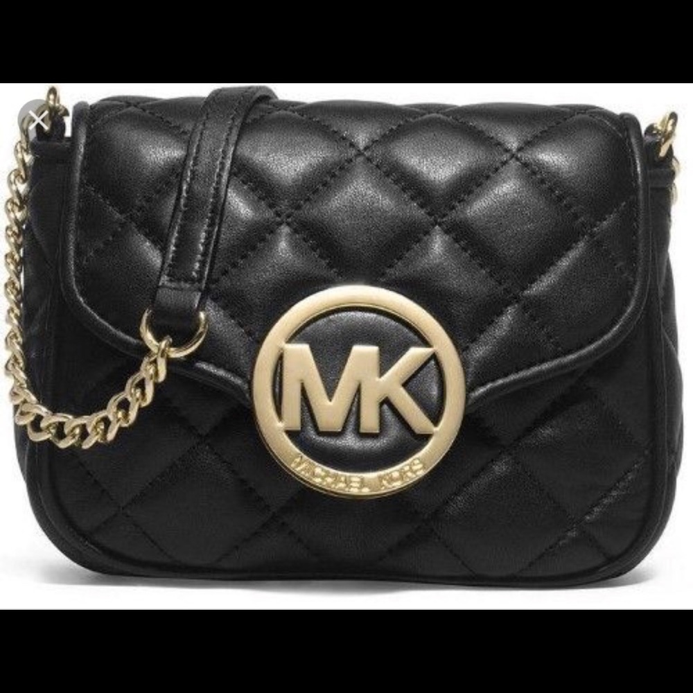 Michael Kors cross body bag with gold MK